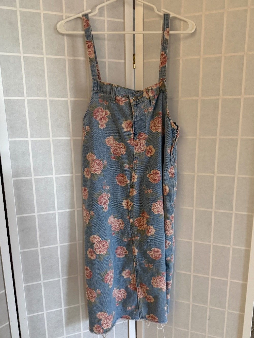 Floral Pinafore Overalls